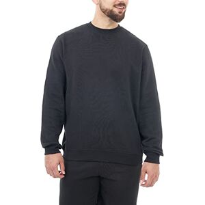M17 Återvunnen sweatshirt för män vardaglig långärmad topp klassisk pullover enkel jumper tröja med rund hals, Svart, XS M17 Återvunnen sweatshirt för män vardaglig långärmad topp klassisk pullover enkel jumper tröja med rund hals, Svart, XS