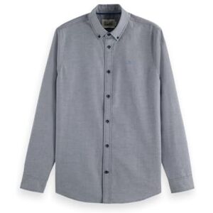 Scotch & Soda Säsongskärna – solid Oxford-skjorta med normal passform, Peacoat 401, XXL Scotch & Soda Säsongskärna – solid Oxford-skjorta med normal passform, Peacoat 401, XXL