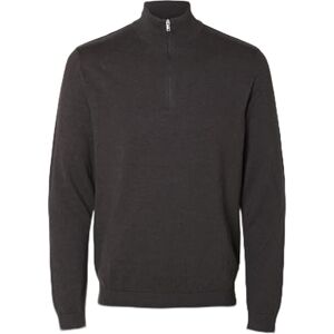 SELECTED HOMME Herr Slhberg halv dragkedja cardigan Noos tröja, Choklad tårta, XL SELECTED HOMME Herr Slhberg halv dragkedja cardigan Noos tröja, Choklad tårta, XL