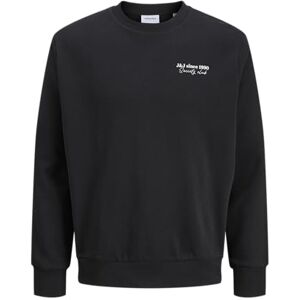 JACK & JONES Jjninety Sweat Crew Neck, svart, XS JACK & JONES Jjninety Sweat Crew Neck, svart, XS