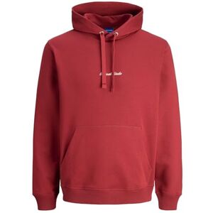 JACK & JONES Jornorrebro Emb Sweat Hood Noos, Tibetansk röd, XS JACK & JONES Jornorrebro Emb Sweat Hood Noos, Tibetansk röd, XS