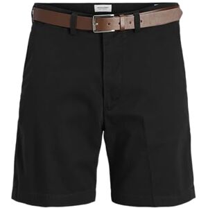 JACK & JONES Jpstmarco Jjfranco chinos shorts W bälte, svart, S JACK & JONES Jpstmarco Jjfranco chinos shorts W bälte, svart, S