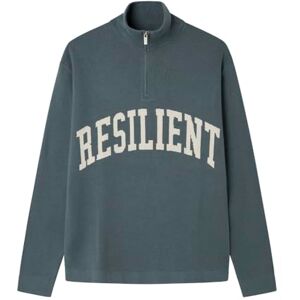 Springfield Zipper pullover slogan halsband 12 g, brun, M för män Springfield Zipper pullover slogan halsband 12 g, brun, M för män