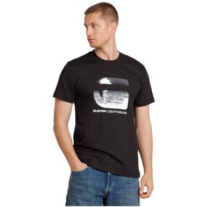 G-STAR RAW La R T T-shirt för män, Svart (Dk Black D25703-c336-6484), S G-STAR RAW La R T T-shirt för män, Svart (Dk Black D25703-c336-6484), S