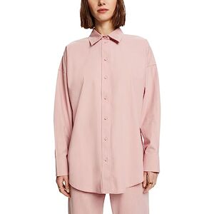ESPRIT skjorta av bomullspoplin, Gammal rosa, XS ESPRIT skjorta av bomullspoplin, Gammal rosa, XS