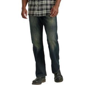 Wrangler Authentics Män Relaxed Fit Boot Cut De Corte/Holgadon Jeans, blå/svart stretch, 36W / 32L Wrangler Authentics Män Relaxed Fit Boot Cut De Corte/Holgadon Jeans, blå/svart stretch, 36W / 32L