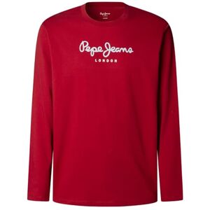 Pepe Jeans herr EGGO Long N t-shirt, röd (Rugby RED), M, Röd (Rugby röd), M Pepe Jeans herr EGGO Long N t-shirt, röd (Rugby RED), M, Röd (Rugby röd), M