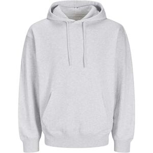 JACK & JONES JACK&JONES Jjecharge Sweat Hood Noos, Vit melange, L JACK & JONES JACK&JONES Jjecharge Sweat Hood Noos, Vit melange, L