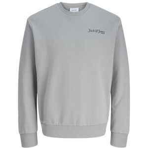 JACK & JONES Jjyuki Back Sweat Crew Neck Bf, Ultimate Grey, XS JACK & JONES Jjyuki Back Sweat Crew Neck Bf, Ultimate Grey, XS