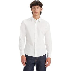 Levi's Långärmad herrskjorta Housemark Slim skjorta, Ljus vit, M Levi's Långärmad herrskjorta Housemark Slim skjorta, Ljus vit, M