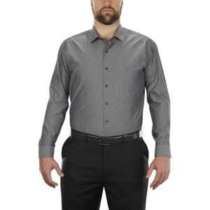 Kenneth Cole Unlisted herrskjorta, stor och lång, enfärgad, grafit, 17.5" Neck 37"-38" Sleeve Kenneth Cole Unlisted herrskjorta, stor och lång, enfärgad, grafit, 17.5" Neck 37"-38" Sleeve