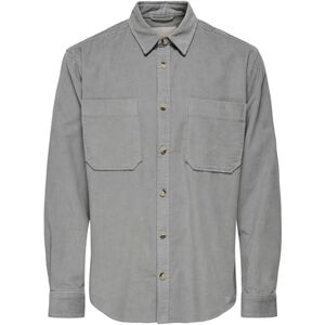 Only & Sons Onsalp RLX 2 st Washd Cord Ls Shirt Noos, Kalksten, M Only & Sons Onsalp RLX 2 st Washd Cord Ls Shirt Noos, Kalksten, M