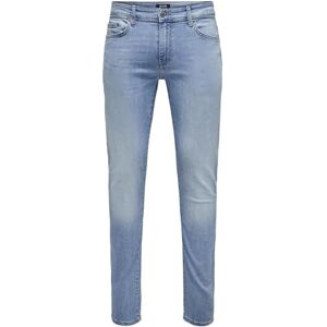 Only & Sons ONSLOOM Slim ONE LBD 8263 AZG DNM NOOS, Ljusblå denim, 34W / 32L Only & Sons ONSLOOM Slim ONE LBD 8263 AZG DNM NOOS, Ljusblå denim, 34W / 32L