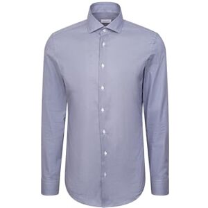 Seidensticker Silkesdekal 845387, extra smal passform, långärmad affärsskjorta, 42, blå, 42 Seidensticker Silkesdekal 845387, extra smal passform, långärmad affärsskjorta, 42, blå, 42