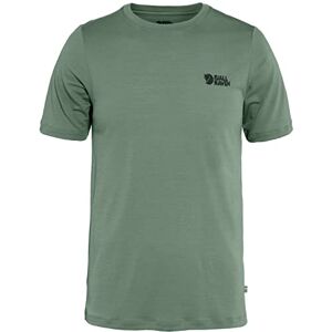 Fjällräven Fjallraven Abisko ull-logotyp SS M T-Shirt, grön skridskoåkning, herr, Grön, M Fjällräven Fjallraven Abisko ull-logotyp SS M T-Shirt, grön skridskoåkning, herr, Grön, M