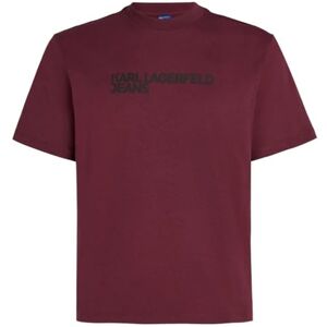 KARL LAGERFELD JEANS , Dam, Vanlig Kortärm Essential Logo T-Shirt, Regular Fit, Purpur, M KARL LAGERFELD JEANS , Dam, Vanlig Kortärm Essential Logo T-Shirt, Regular Fit, Purpur, M