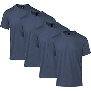 Gildan vuxen Softstyle CVC kortärmad t-shirt, stil G67000, 4-pack, Marinblå dimma, L Gildan vuxen Softstyle CVC kortärmad t-shirt, stil G67000, 4-pack, Marinblå dimma, L