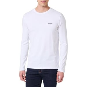 Pepe Jeans herr M Basic Logo Stretch L/S T-shirt, vit (vit), M, Vit (vit), M Pepe Jeans herr M Basic Logo Stretch L/S T-shirt, vit (vit), M, Vit (vit), M