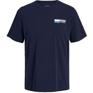 JACK & JONES Jjecorp Logo Tee Play SS O-Neck Noos T-shirt för män, Navy Blazer/Utskrift: P4 S Print, XL JACK & JONES Jjecorp Logo Tee Play SS O-Neck Noos T-shirt för män, Navy Blazer/Utskrift: P4 S Print, XL