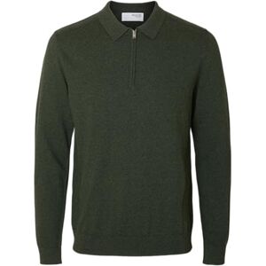 SELECTED FEMME Slhberg Ls halv zip polo Noos, Skogsnatt, S SELECTED FEMME Slhberg Ls halv zip polo Noos, Skogsnatt, S
