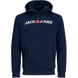 JACK & JONES Jjecorp Old Logo Sweat Hood Noos Pls – plus size, marinblå blazer, XXL JACK & JONES Jjecorp Old Logo Sweat Hood Noos Pls – plus size, marinblå blazer, XXL