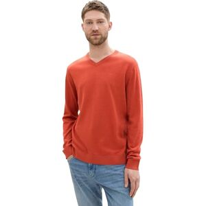 TOM TAILOR herrtröja, 36301 – Blod Orange Melange, M TOM TAILOR herrtröja, 36301 – Blod Orange Melange, M