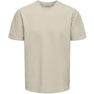 Only & Sons Onskian Life Reg Seersucker Ss Tee, Silverfoder, XL Only & Sons Onskian Life Reg Seersucker Ss Tee, Silverfoder, XL