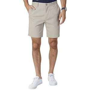 Nautica herr klassisk passform platt framsida stretch solid chino däck kort ledig Nautica herr klassisk passform platt framsida stretch solid chino däck kort ledig