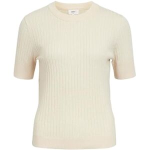 Object OBJNOELLE S/S stickad t-shirt NOOS, Sandskal/detalj: melerad, XS Object OBJNOELLE S/S stickad t-shirt NOOS, Sandskal/detalj: melerad, XS