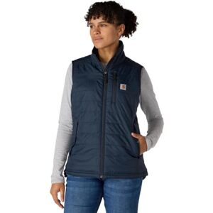 Carhartt Rain Defender, nylon, isolerad väst med ståkrage, kroppsvärmare, marinblå, M Carhartt Rain Defender, nylon, isolerad väst med ståkrage, kroppsvärmare, marinblå, M