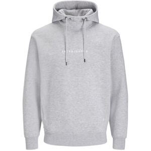 JACK & JONES Herrtröja Jjtree svetttröja med huva, Ljusgrå – vit, S JACK & JONES Herrtröja Jjtree svetttröja med huva, Ljusgrå – vit, S