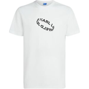 KARL LAGERFELD JEANS , Herr, Slim Kortärm Ring Logo Tee, Slim Fit, Vit, S KARL LAGERFELD JEANS , Herr, Slim Kortärm Ring Logo Tee, Slim Fit, Vit, S