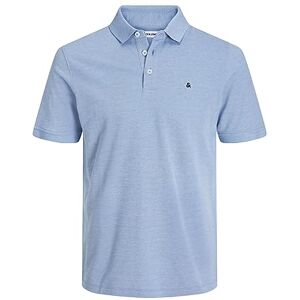 JACK & JONES Herr slim fit pikétröja JJEPAULOS uni sommarskjorta krage kort arm basic piké bomull, Pacific Coast, XS JACK & JONES Herr slim fit pikétröja JJEPAULOS uni sommarskjorta krage kort arm basic piké bomull, Pacific Coast, XS