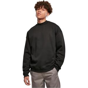 Urban Classics herrtröja med hög ribbkrage, bred mock neck tröja, överlappande axlar, storlek S till XXL, svart, 3XL Urban Classics herrtröja med hög ribbkrage, bred mock neck tröja, överlappande axlar, storlek S till XXL, svart, 3XL
