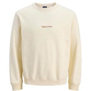 JACK & JONES Jornorrebro Emb Sweat Crew Noos, Antik vit, S JACK & JONES Jornorrebro Emb Sweat Crew Noos, Antik vit, S