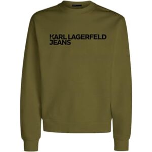 KARL LAGERFELD JEANS , Herr, Essential Logo Sweat, Regular Fit, Grön, M KARL LAGERFELD JEANS , Herr, Essential Logo Sweat, Regular Fit, Grön, M
