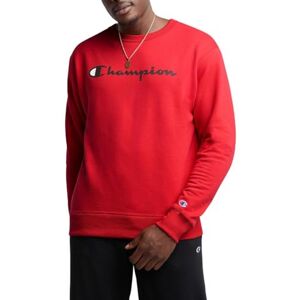 Champion Powerblend sweatshirt för män, Team Red Scarlet/ Script, S Champion Powerblend sweatshirt för män, Team Red Scarlet/ Script, S
