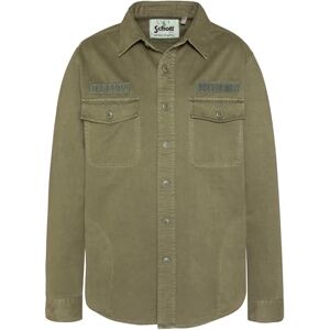 Schott NYC Army Cotton Lave Schot långärmad tröja, SHSTANTONML, Färg: grön, L Schott NYC Army Cotton Lave Schot långärmad tröja, SHSTANTONML, Färg: grön, L