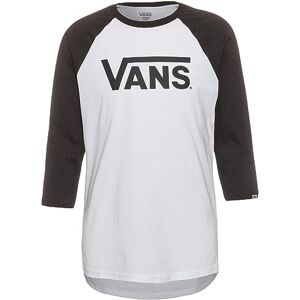 Vans herr klassisk Raglan T-shirt, Vit-svart, M Vans herr klassisk Raglan T-shirt, Vit-svart, M