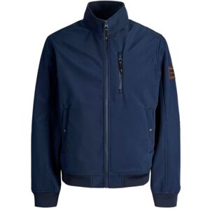 JACK & JONES Jjeparker Softshell Collar Bomber Sn Pls – Plus Size, marinblå blazer, 6x_l JACK & JONES Jjeparker Softshell Collar Bomber Sn Pls – Plus Size, marinblå blazer, 6x_l