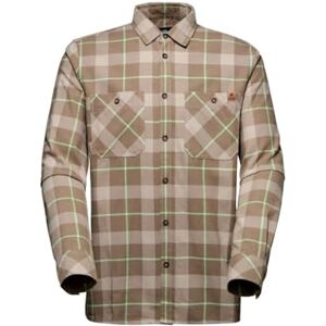 Mammut Alvra Långärmad T-shirt Herr mörk sand-neo lime L Mammut Alvra Långärmad T-shirt Herr mörk sand-neo lime L