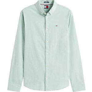 Tommy Jeans herr TJM Slim långärmad skjorta, Grön (Molnig Jade), S Tommy Jeans herr TJM Slim långärmad skjorta, Grön (Molnig Jade), S