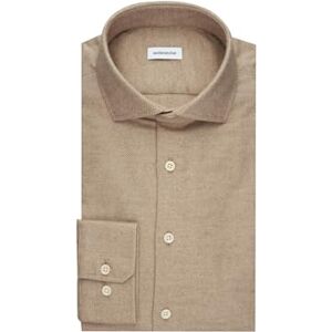 Seidensticker Silkesdekal herr flanellskjorta – slim fit – flanellskjorta – Kent krage – långärmad – 100% bomull, BRUN, 40 SE Seidensticker Silkesdekal herr flanellskjorta – slim fit – flanellskjorta – Kent krage – långärmad – 100% bomull, BRUN, 40 SE