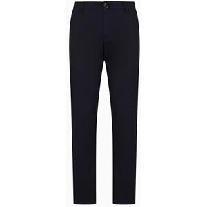 Giorgio Armani Men's Essential, metalllogotypflik, byxor, blå, 34, Djup marinblå, 34 Giorgio Armani Men's Essential, metalllogotypflik, byxor, blå, 34, Djup marinblå, 34