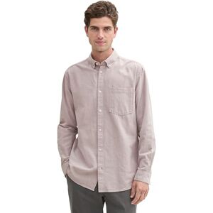 TOM TAILOR herrskjorta, 36651 – parasol brun oxford design, 3XL TOM TAILOR herrskjorta, 36651 – parasol brun oxford design, 3XL