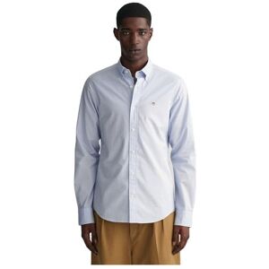 GANT Slim Poplin skjorta för män, ljusblå, 3XL GANT Slim Poplin skjorta för män, ljusblå, 3XL