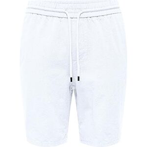 Only & Sons Shorts för män enfärgade, Ljus vit, XXL Only & Sons Shorts för män enfärgade, Ljus vit, XXL