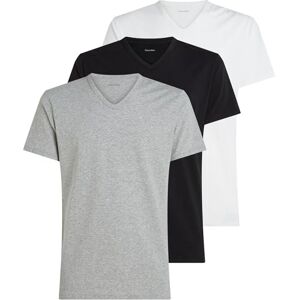 Calvin Herr 3-pack kortärmad v-ringad t-shirt, Multi (svart, vit, grå ljung), S Calvin Herr 3-pack kortärmad v-ringad t-shirt, Multi (svart, vit, grå ljung), S