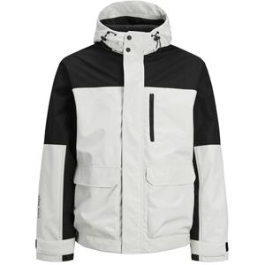 JACK & JONES Softshelljacka för män, Marshmallow/detalj: svart blockering, S JACK & JONES Softshelljacka för män, Marshmallow/detalj: svart blockering, S