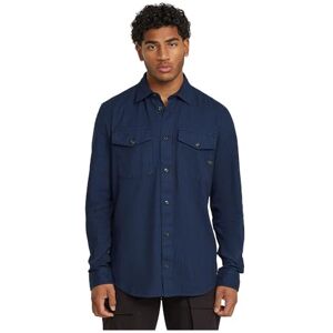 G-STAR RAW G-STAR Navy Slim långärmad skjorta herr, Flerfärgad (Imperial Blue Gd Rain Camo D24963-d954-h170), L G-STAR RAW G-STAR Navy Slim långärmad skjorta herr, Flerfärgad (Imperial Blue Gd Rain Camo D24963-d954-h170), L